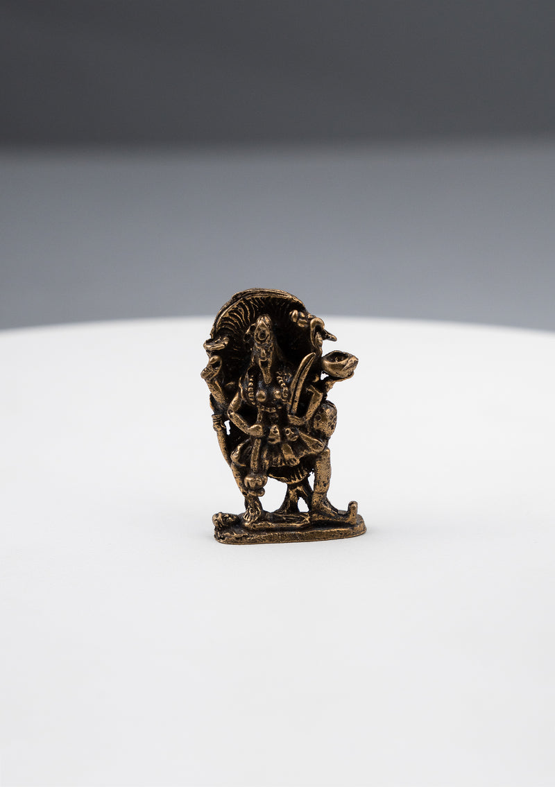 Brass Mini Hindu Goddess Statues 1"