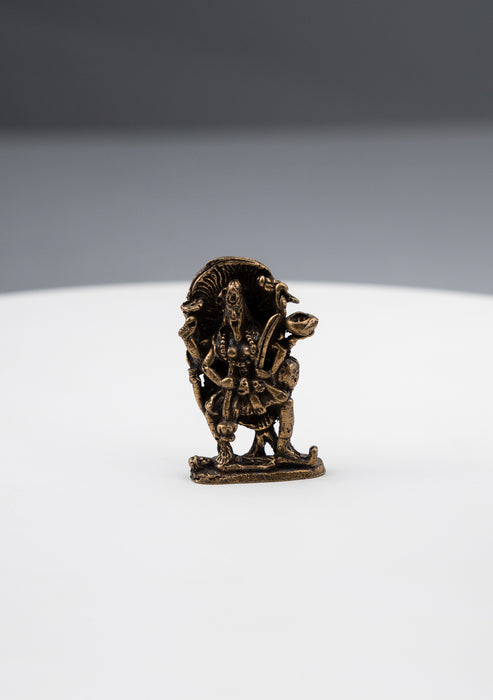Brass Mini Hindu Goddess Statues 1"