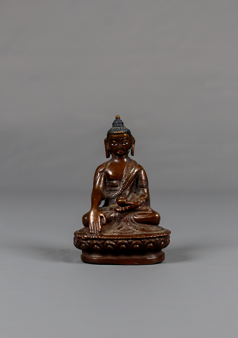 Copper Shakyamuni Buddha Statue 3.25"