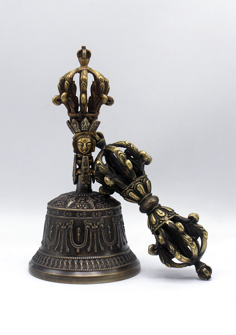 Tibetan Buddhist Meditation Bell and Dorjee Set