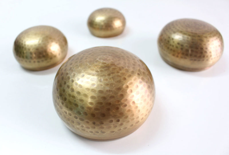 Set of 4 Hand Hammered Tibetan Singing Bowls Set