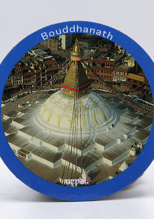 Bouddhanath Round Fridge Magnet