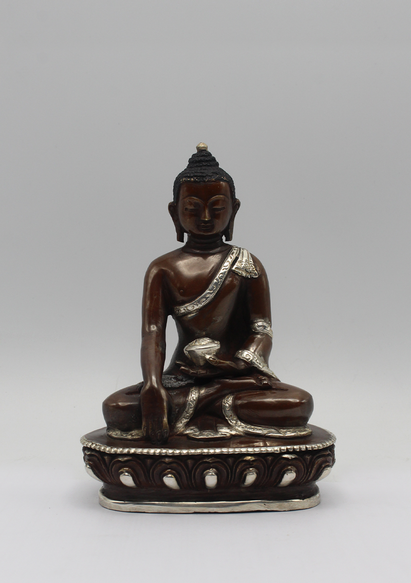 Copper Shakyamuni Buddha Statue 5" H