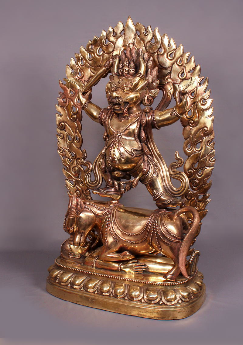 Masterpiece Copper Yamantaka Statue 23" H