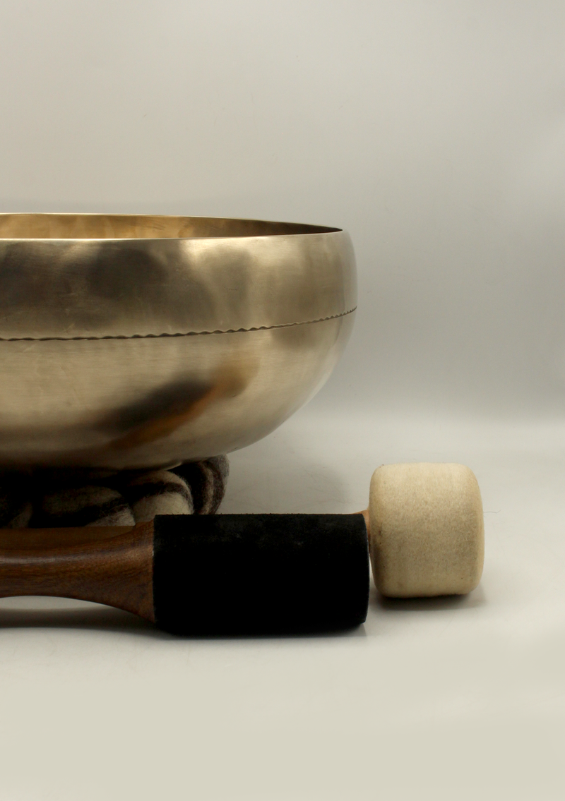 Tibetan Hand Hammered Large Sound Healing Singing Bowl 13"