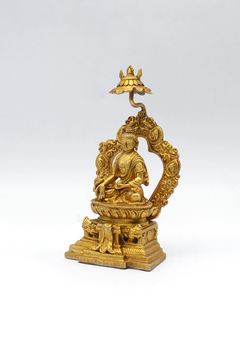 Fully Gold Plated Medicine Buddha Statue