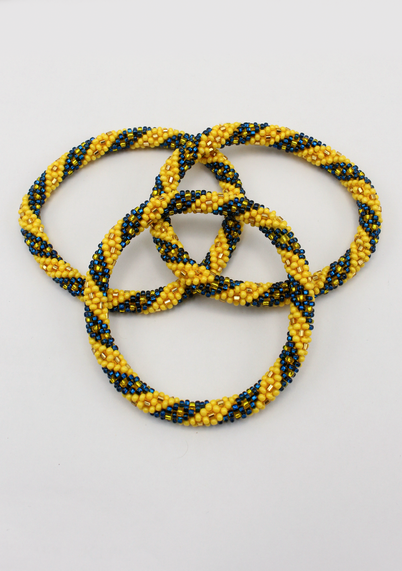 Borussia Dortmund  Roll on Beads Nepalese Bracelet