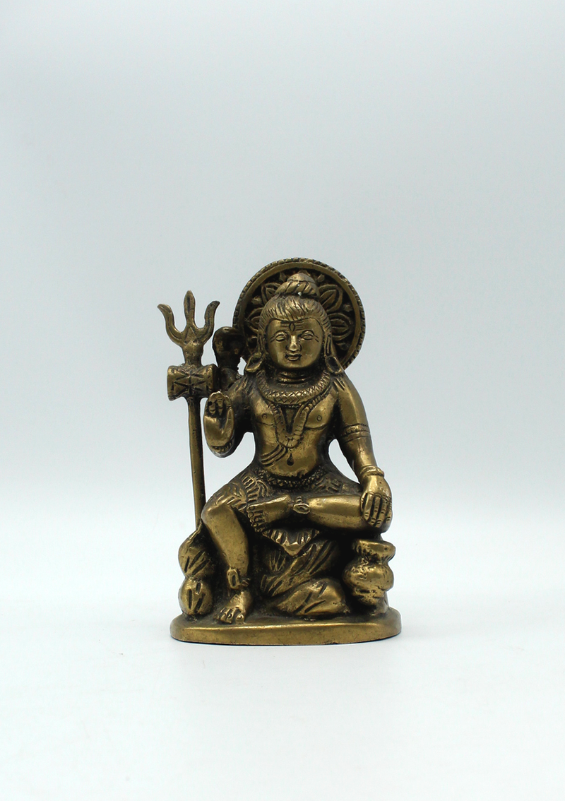 Brass  Shiva Statue 5" H