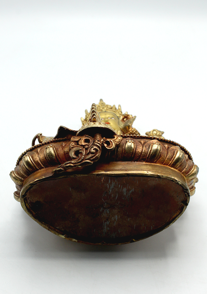Green Tara 24 K Gold Plated Statue