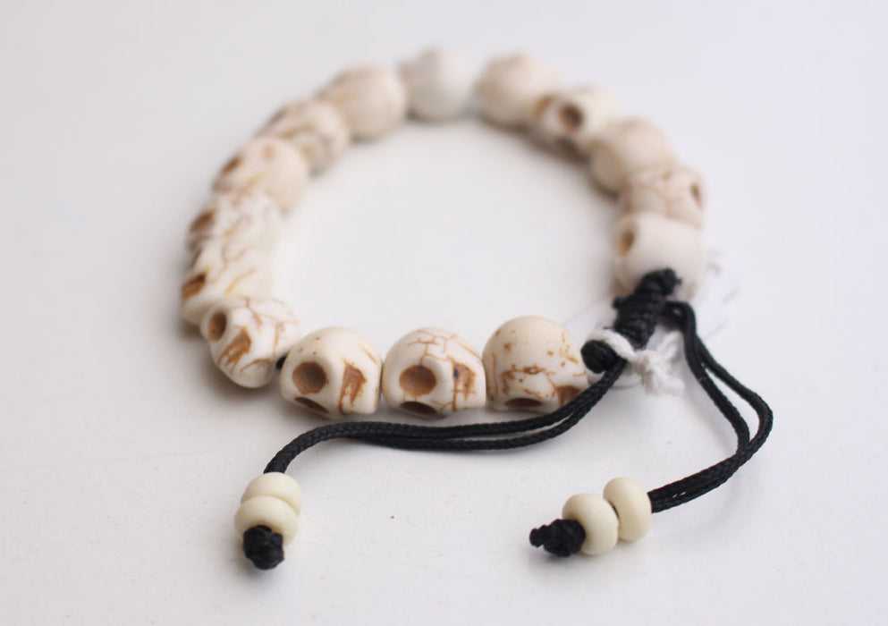 Unique Skull Head Adjustable Bone Bracelet