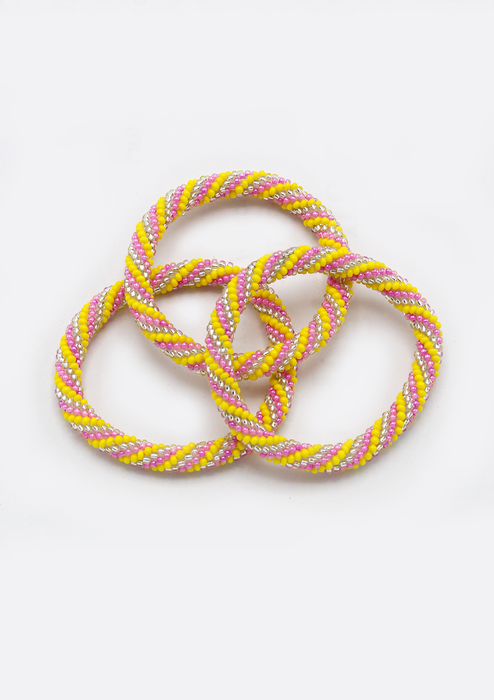 Multi Colored Nepal Roll On Bracelet for Kids