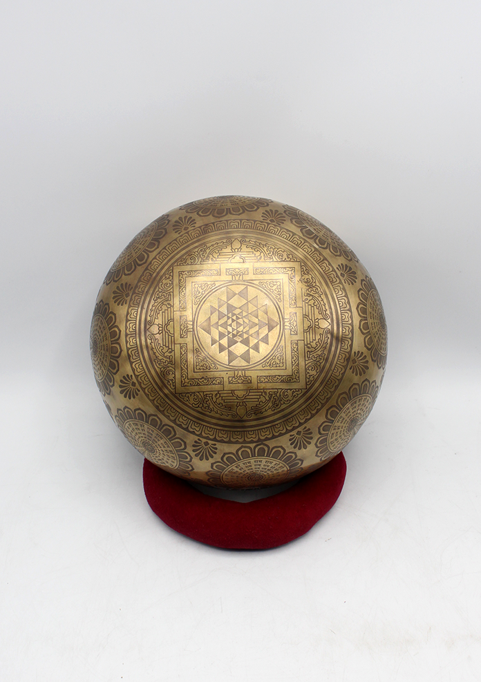 Hare Krishna Radha  Singing Bowl 8"