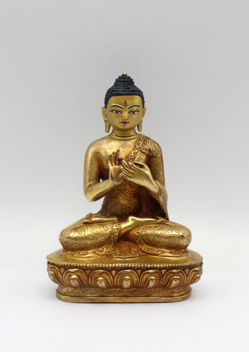 Fully Gold Plated Vairocana Buddha Statue