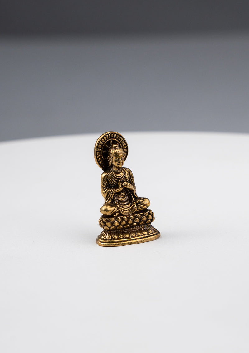 Brass Mini Buddhist Deities Statue 1"