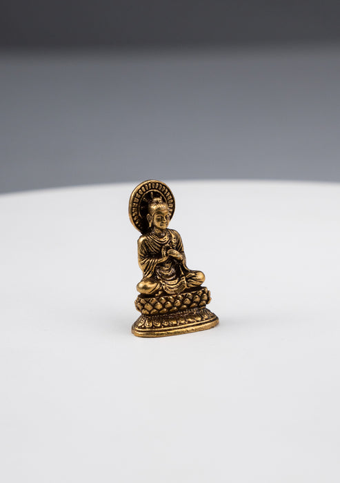 Brass Mini Buddhist Deities Statue 1"