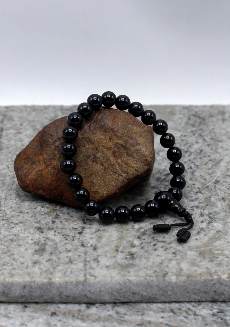 Black Onyx Beads Bracelet