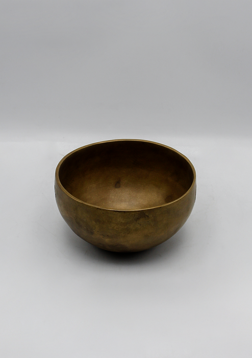 Full Moon Singing Bowl Brocade Travel Bag  6"