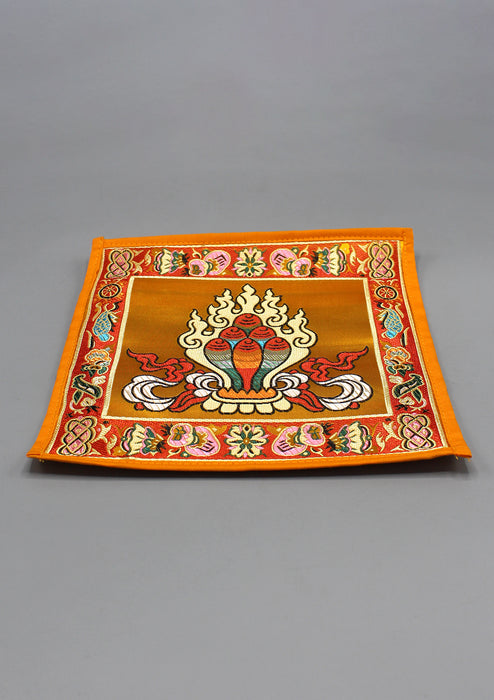 Tibetan Buddhist Brocade Norbu, Wish Fulfilling Jewel Altar Place-mat