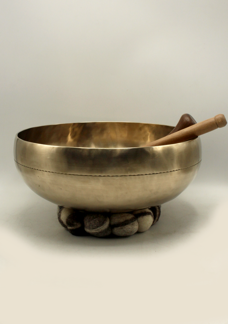 Tibetan Hand Hammered Large Sound Healing Singing Bowl 13"