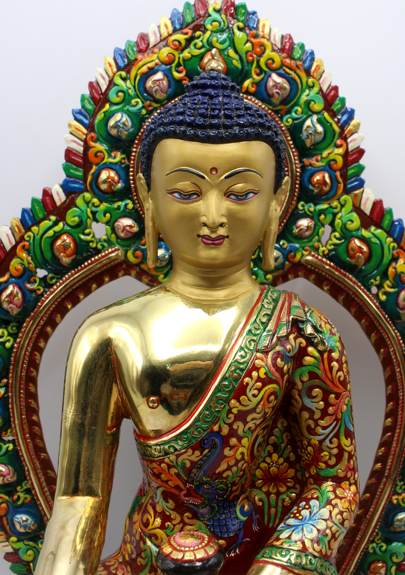 Masterarts Shakyamuni Buddha Seated on the Lotus Throne 16.5" H
