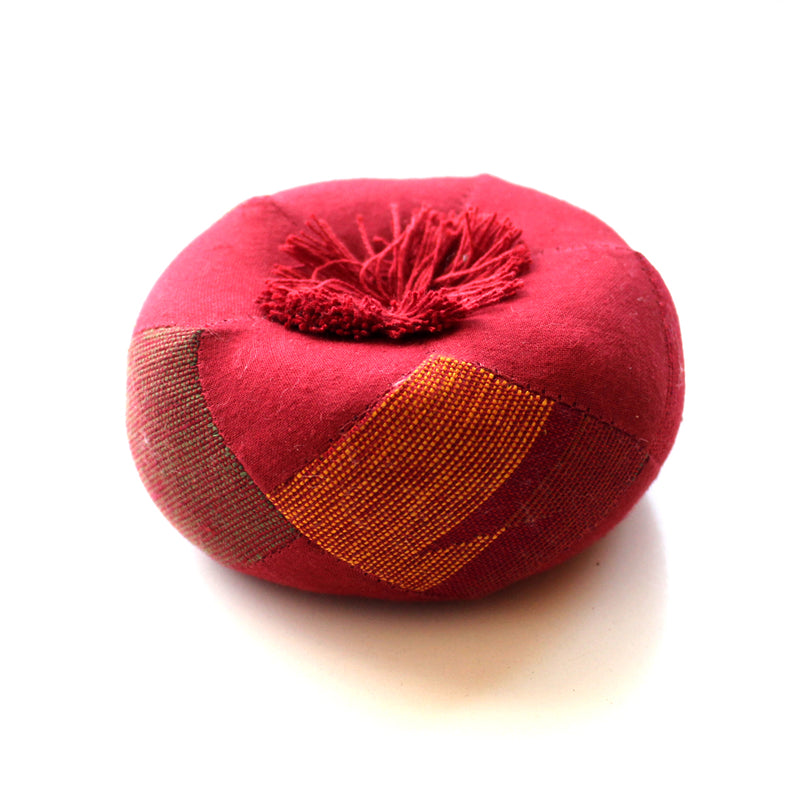 Fair Trade Maroon Singing Bowl Cushion/Pillow-Three Sizes Available