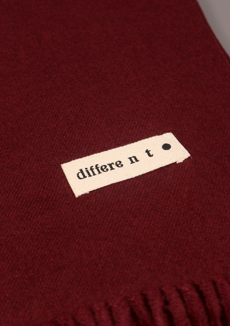 Handloomed Soft Maroon Woolen Shawl- differe n t