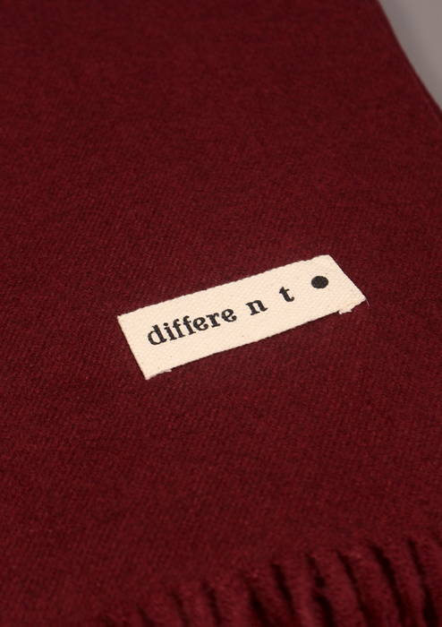 Handloomed Soft Maroon Woolen Shawl- differe n t