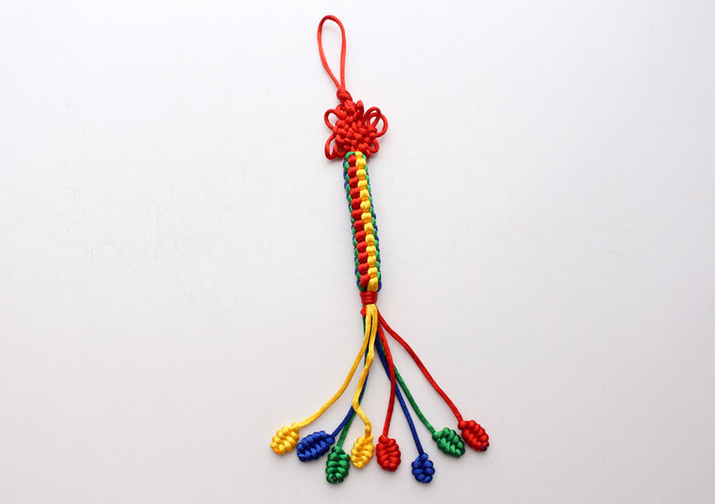 Hand Knotted Colorful Hanging Decor, Car Hanging Amulet