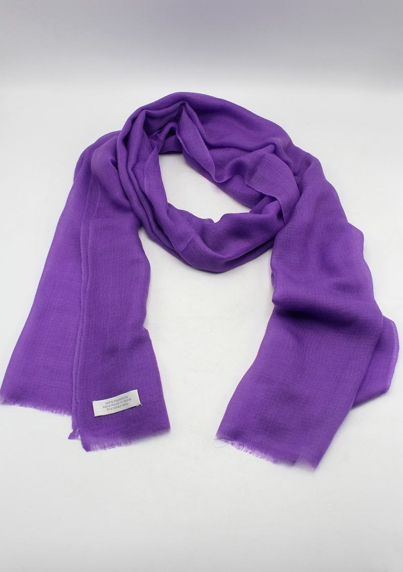 Purple Color 100% Pashmina Shawl from Nepal