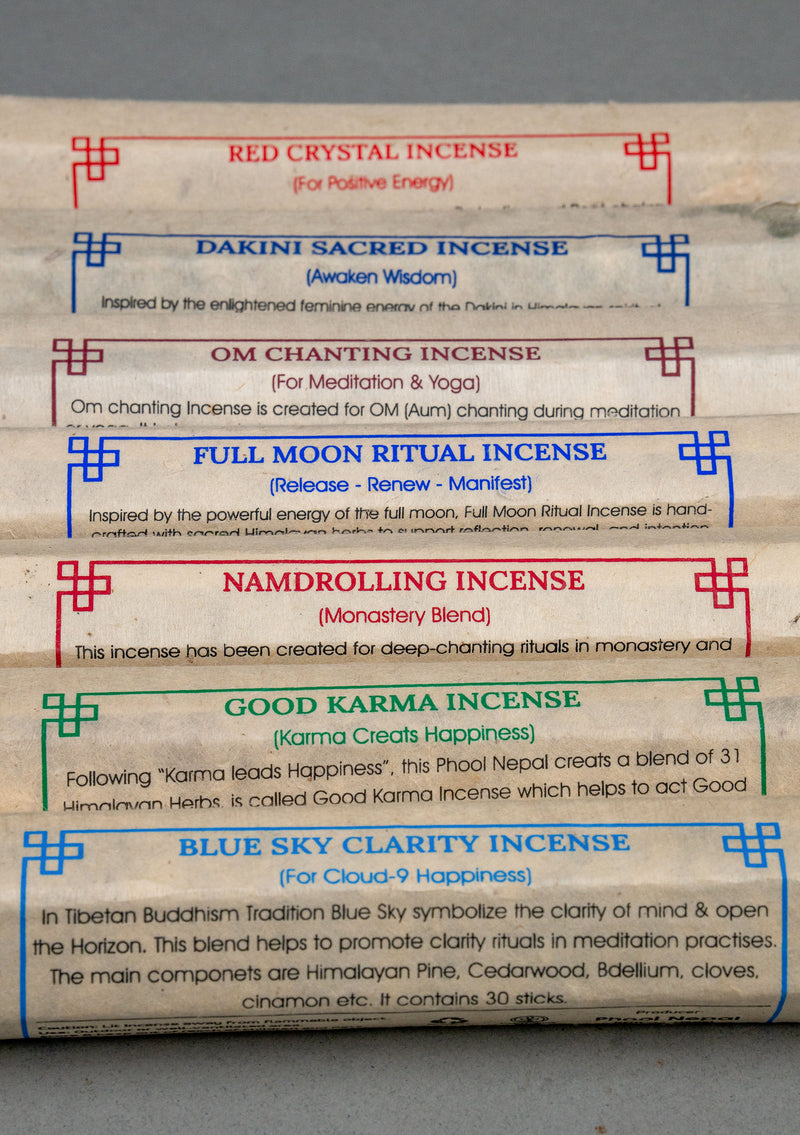 Seven Himalayan Wellness Incense Sticks