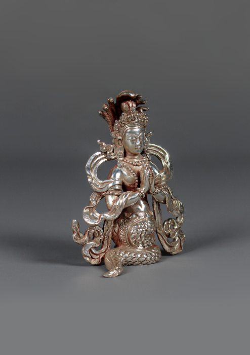 Sterling Silver 925 Nag Kanya Statue 9 cm