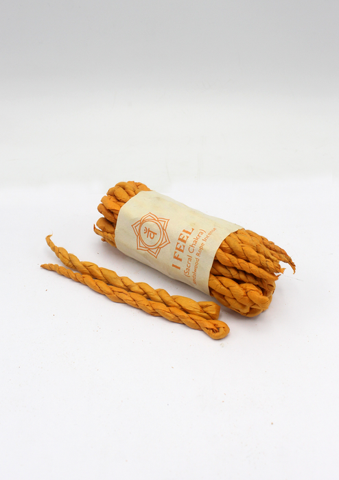 Sacral Chakra Svadhishthana Sandalwood Orange Rope Incense