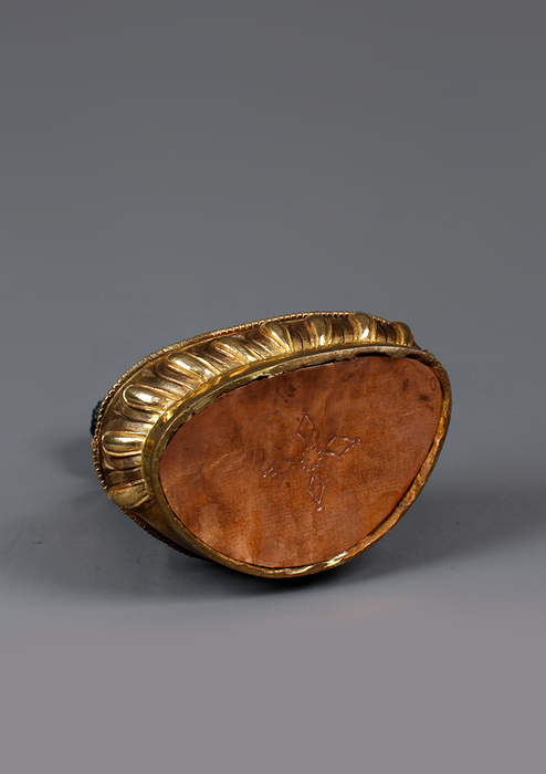 Shakyamuni Buddha Partly Gold Plated Statue 8"H