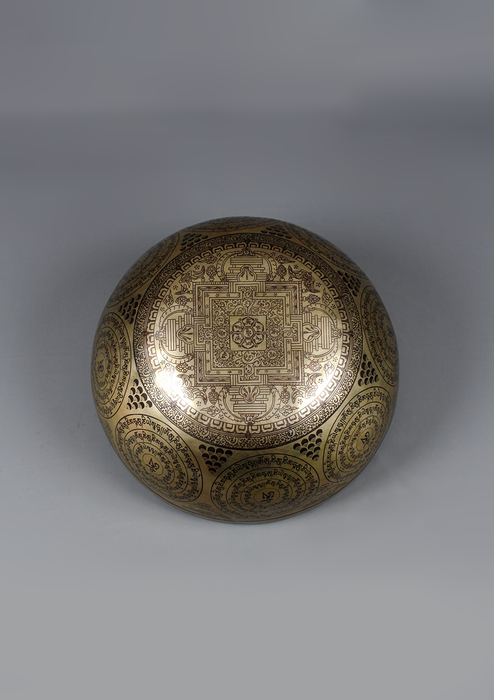 Manjushree Thangka Painting Singing Bowl D NOTE Travel Bag