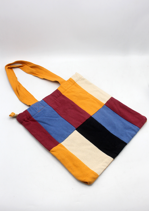 Cotton Buddhist Flag Printed Tote Bag