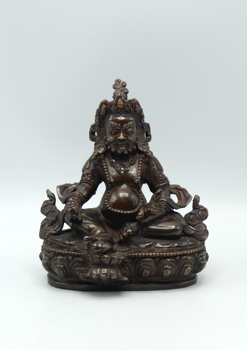 Jambhala  Copper oxidized God of Fortune Statue