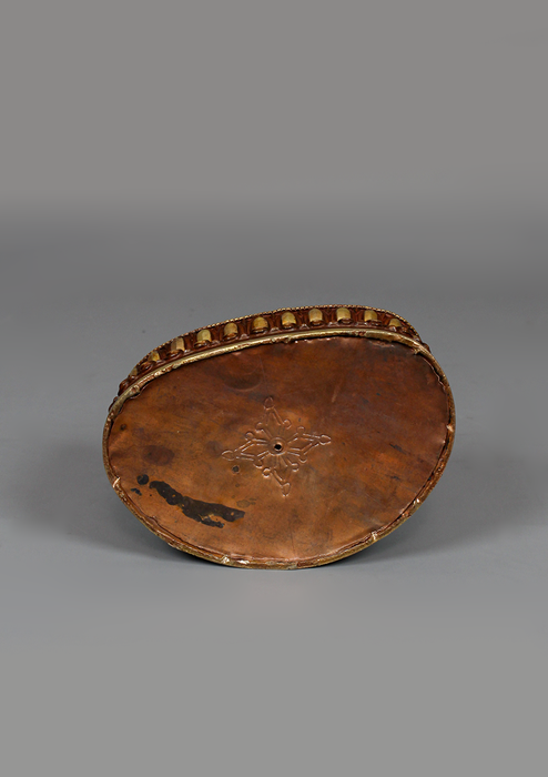 Medicine Buddha Gold Gilted Seated on a Double Lotus 8.25"H