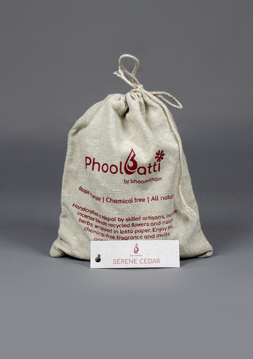 Phoolbatti Rope Incense with Spiral Clay Incense Burner