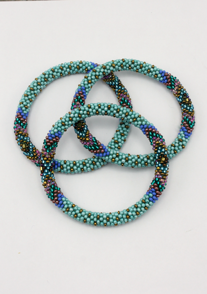 Roll on Beads Blue  Indiana  Bracelet