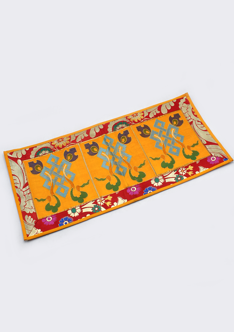 Eternal Knot Altar Cloth with Brocade