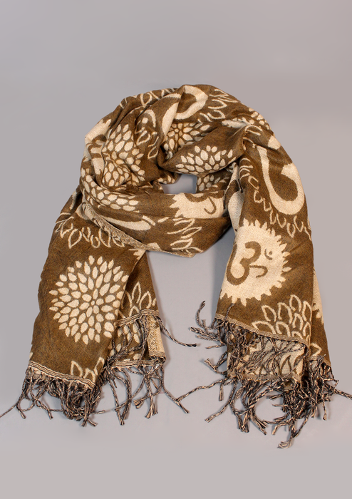 Handloomed OM Woolen Shawl