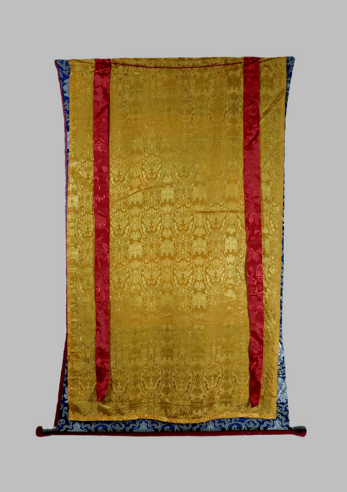 Five Mandala Brocade Thangka Painting