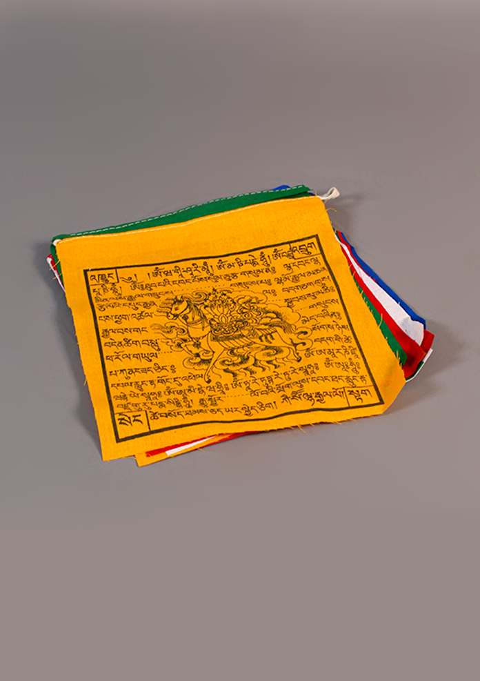100% Cotton Windhorse Prayer Flags Large