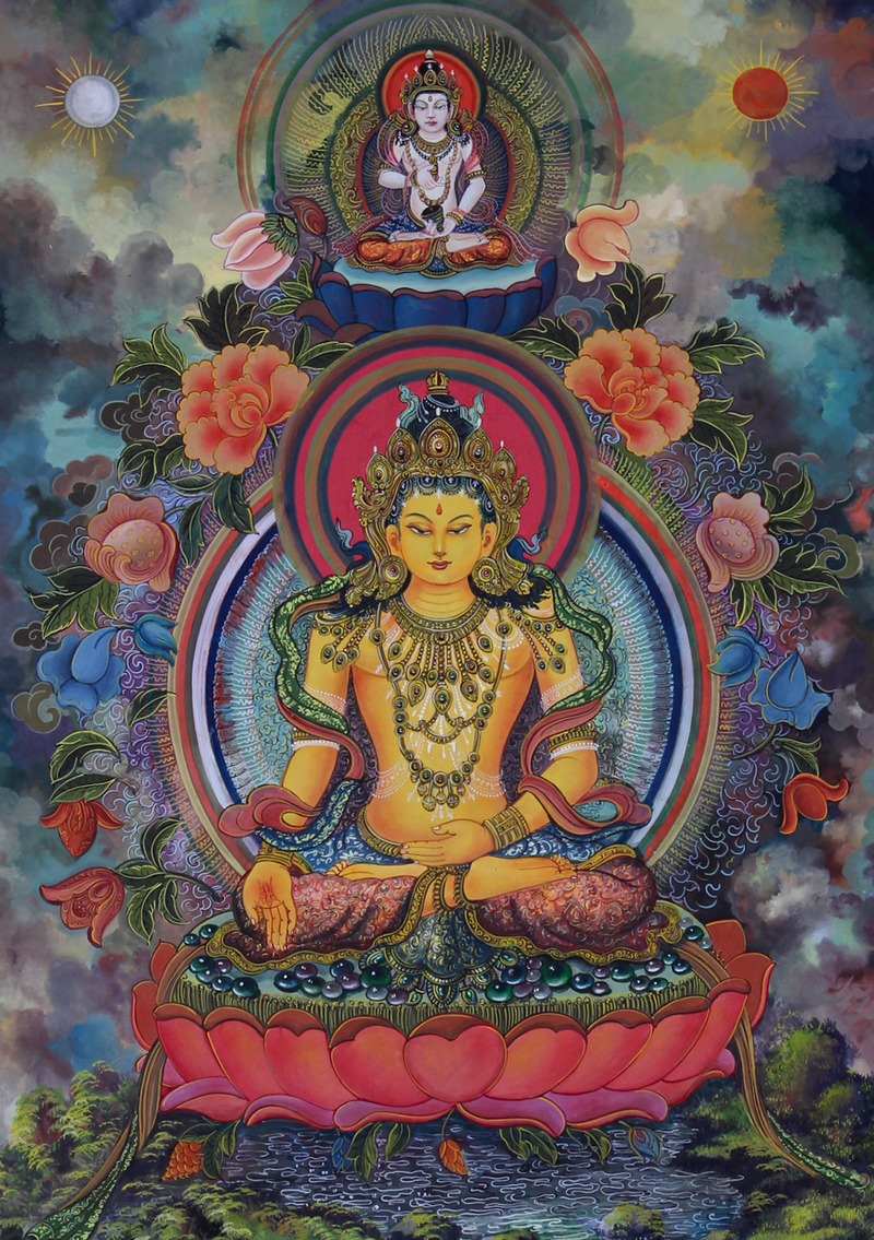 Ratnasambhava Thangka Painting