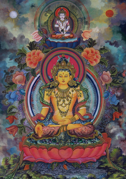 Ratnasambhava Thangka Painting