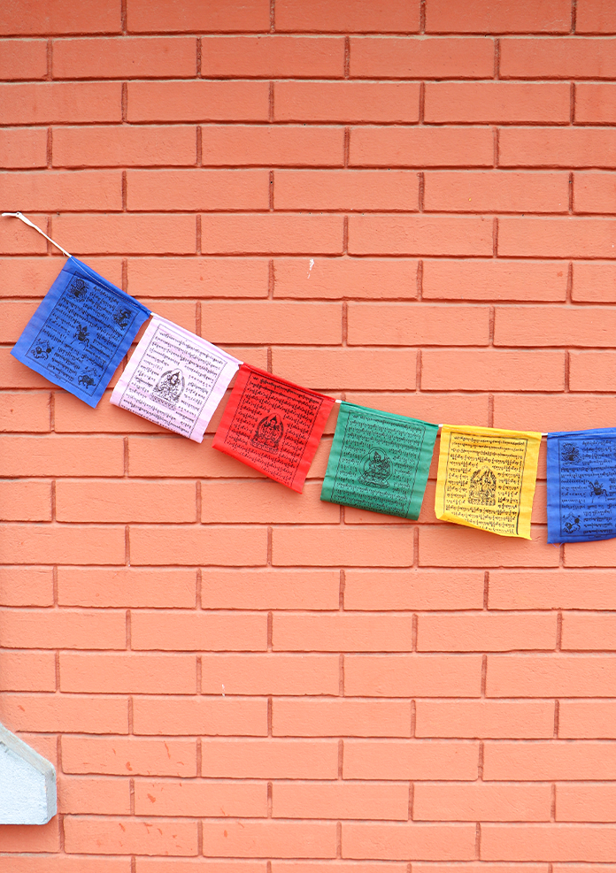 Tibetan Deities Prayer Flags Set of 5 rolls