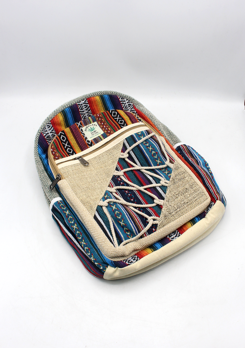 Rainbow Color Hemp Backpack