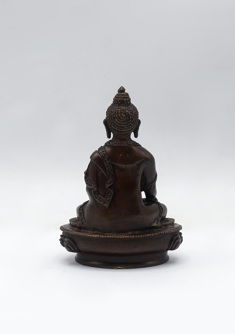 Copper Shakyamuni Buddha Statue 3.5"H