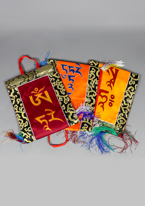 Tara Mantra Brocade Wall Hanging