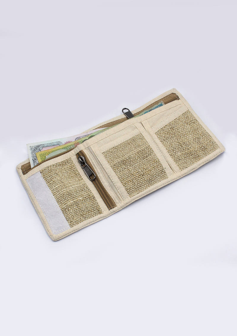 Unisex Tri Fold Hemp Wallets